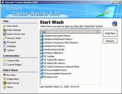Internet Tracks Washer