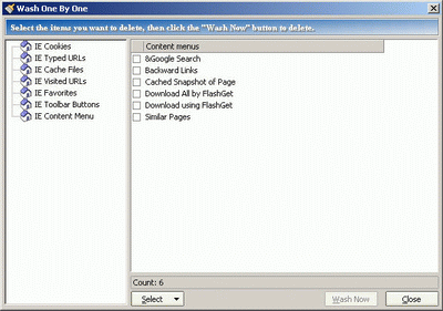 Internet Tracks Washer - Wash One By One